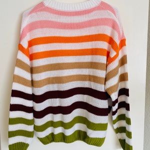Colorful striped sweater